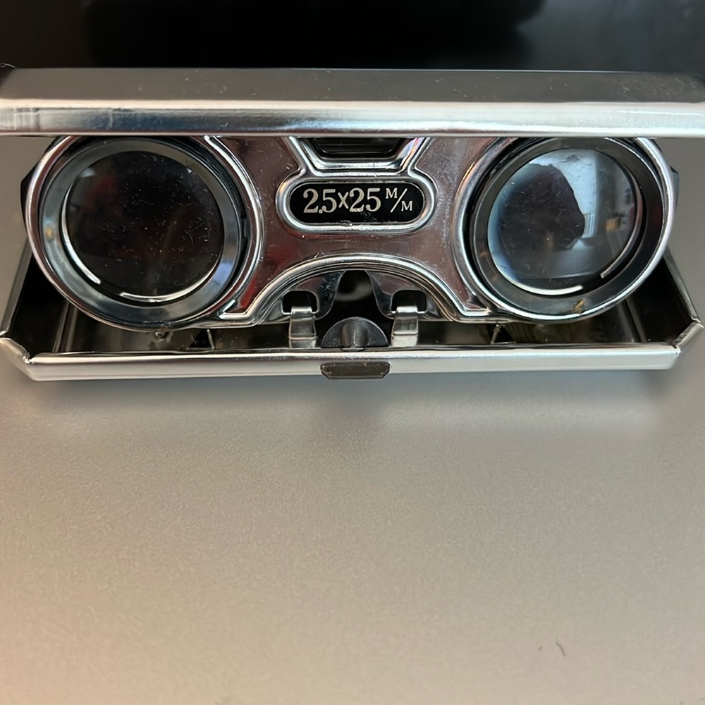 Vintage Focal Folding 25x25 Opera binoculars